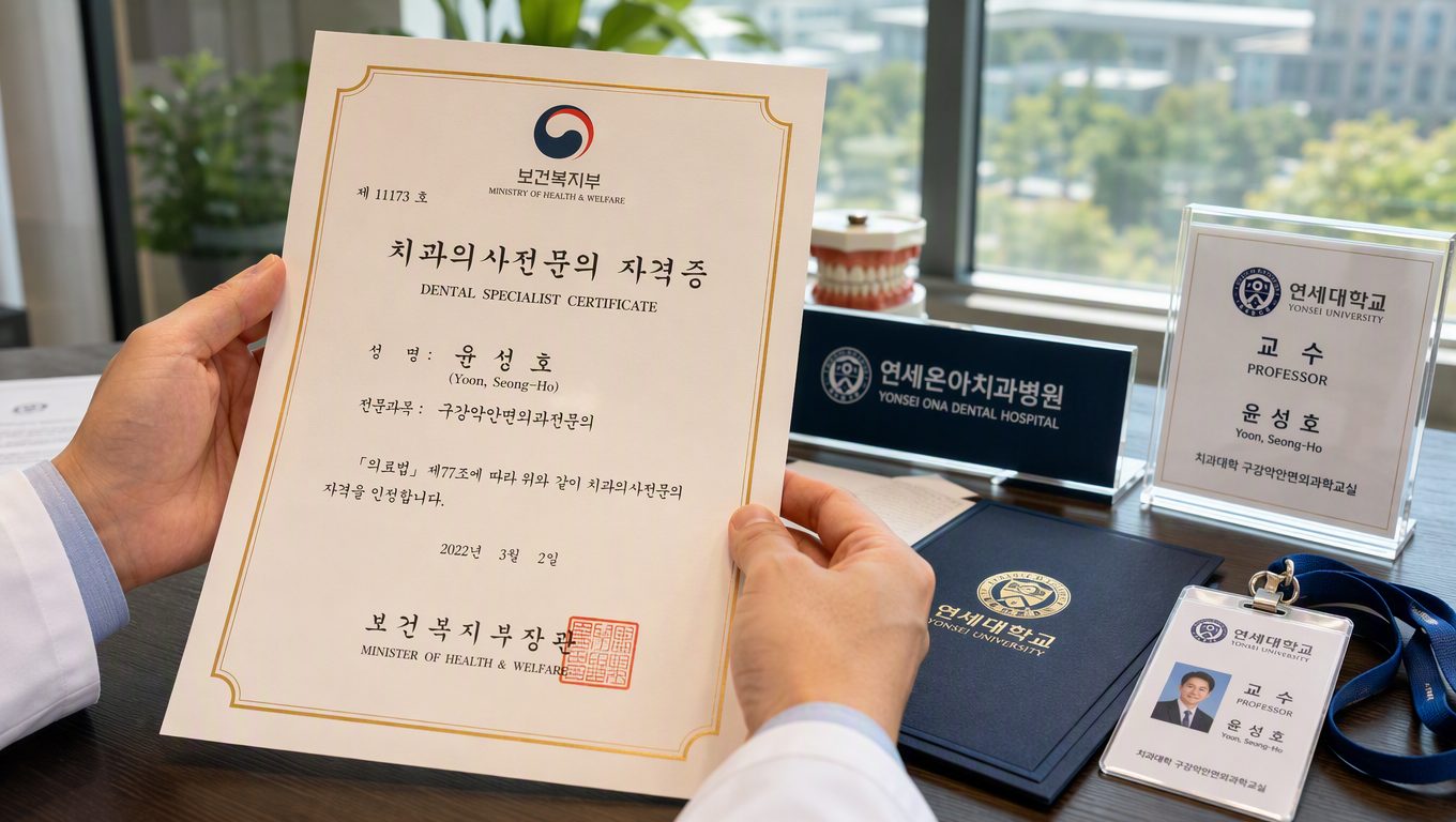 용인 치과 추천을 받을 때 보건복지부 인증 전문의를 확인하는 방법은?
